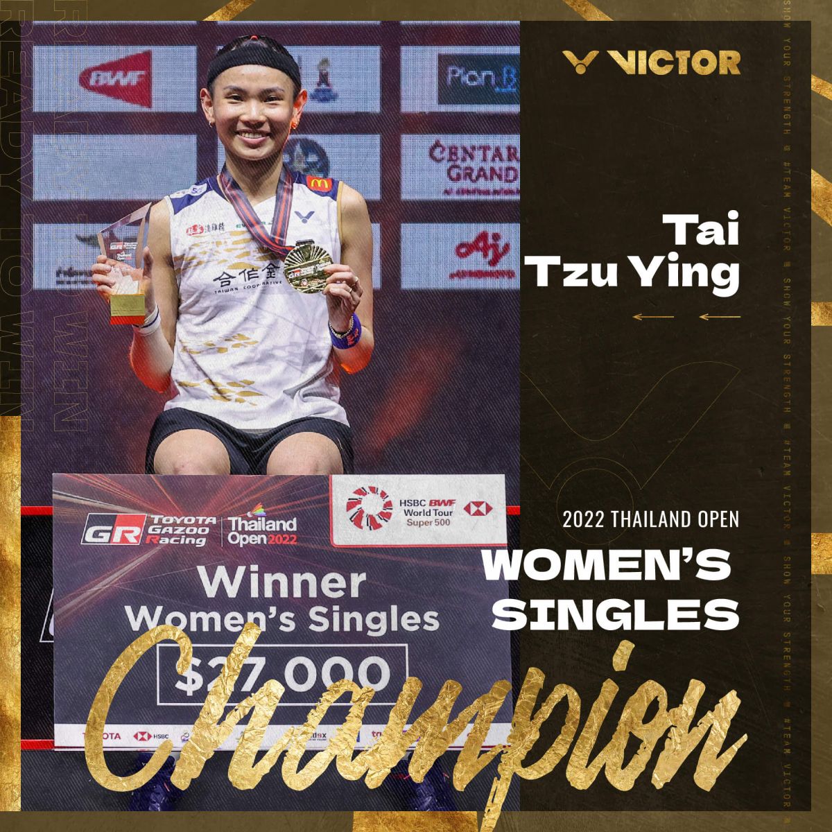 Tai Tzu Ying / Lee Zii Jia Took Two Titles at the Thailand Open